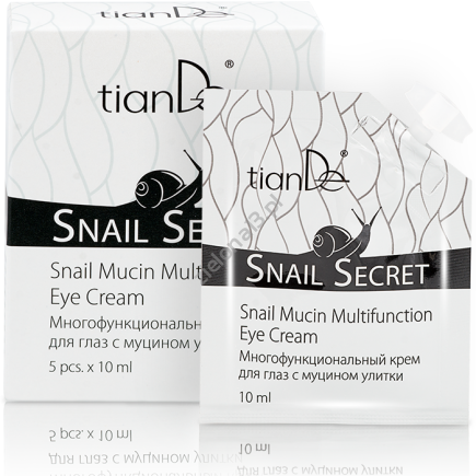 Wielofunkcyjny krem pod oczy z mucyną ślimaka „Snail secret”, TianDe, 10 ml, kod: 14602